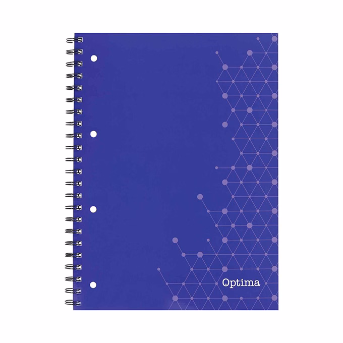 Spirálfüzet vonalas OPTIMA A/5 70 lapos perforált lyukasztott