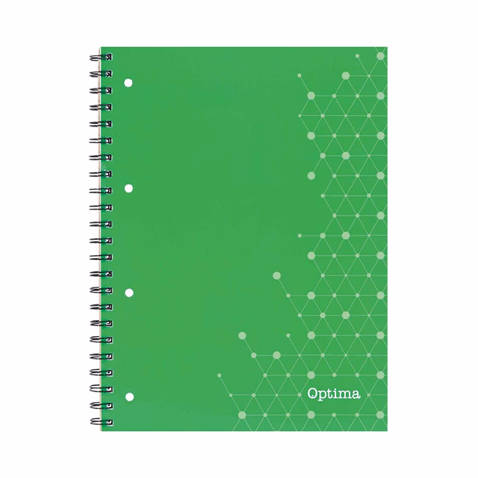 Spirálfüzet vonalas OPTIMA A/5 70 lapos perforált lyukasztott