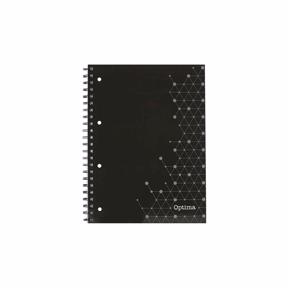 Spirálfüzet vonalas OPTIMA A/5 70 lapos perforált lyukasztott