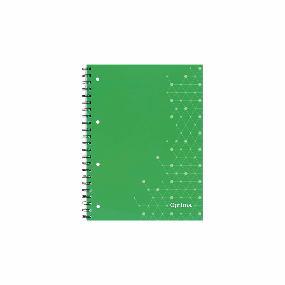 Spirálfüzet vonalas OPTIMA A/5 70 lapos perforált lyukasztott