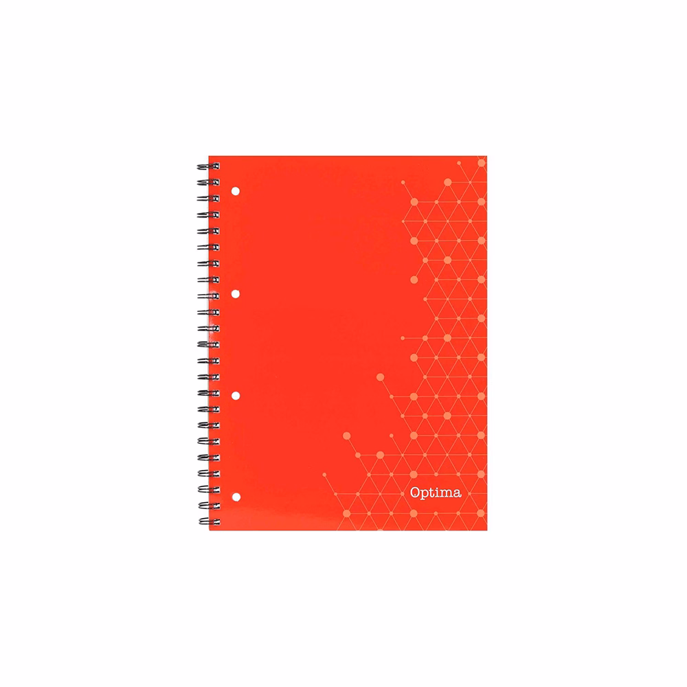 Spirálfüzet vonalas OPTIMA A/5 70 lapos perforált lyukasztott