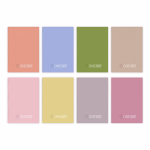 Spirálfüzet vonalas One Colour Pastel A/5 70 lapos vegyes színek