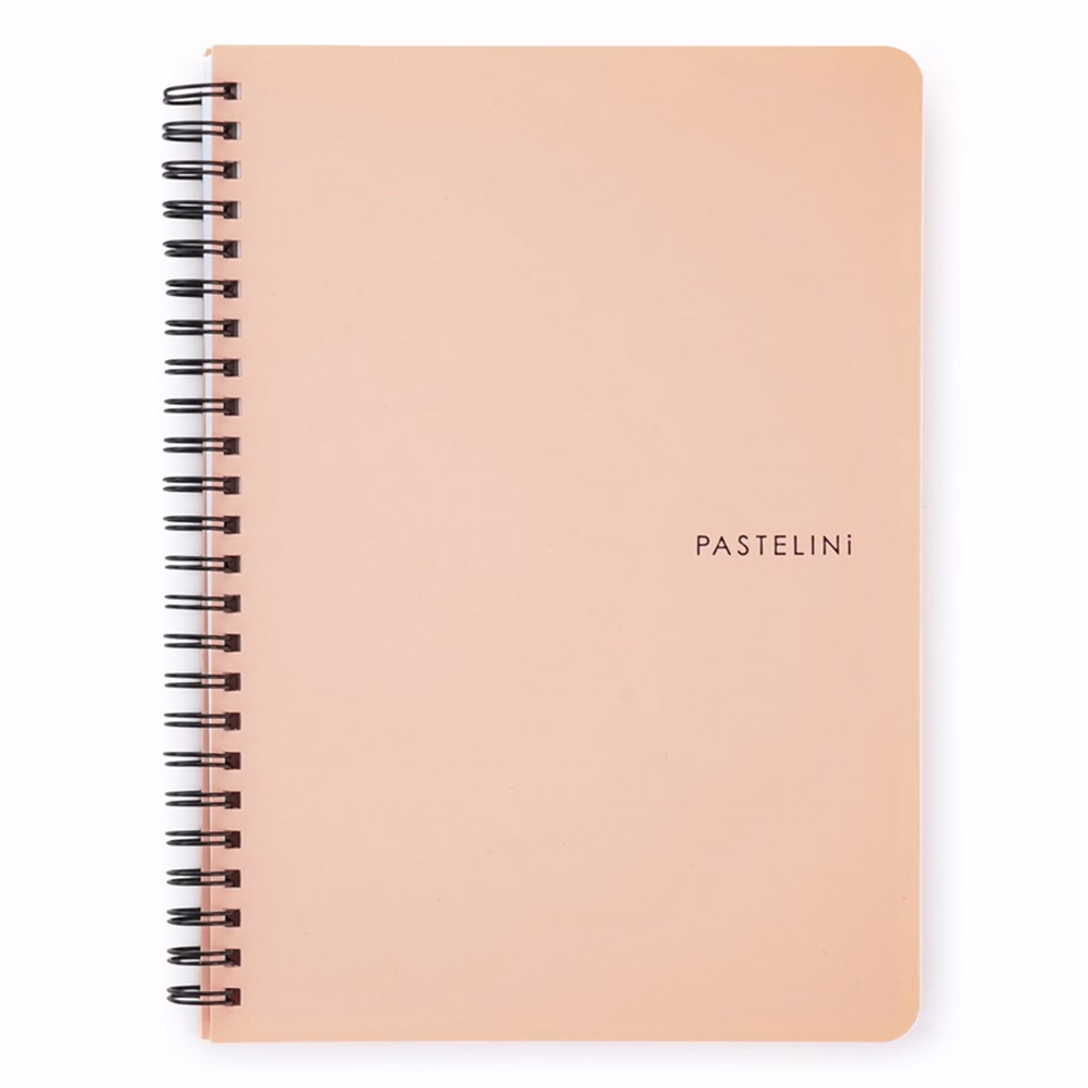 Spirálfüzet vonalas PASTELINI A/5 60 lapos barack