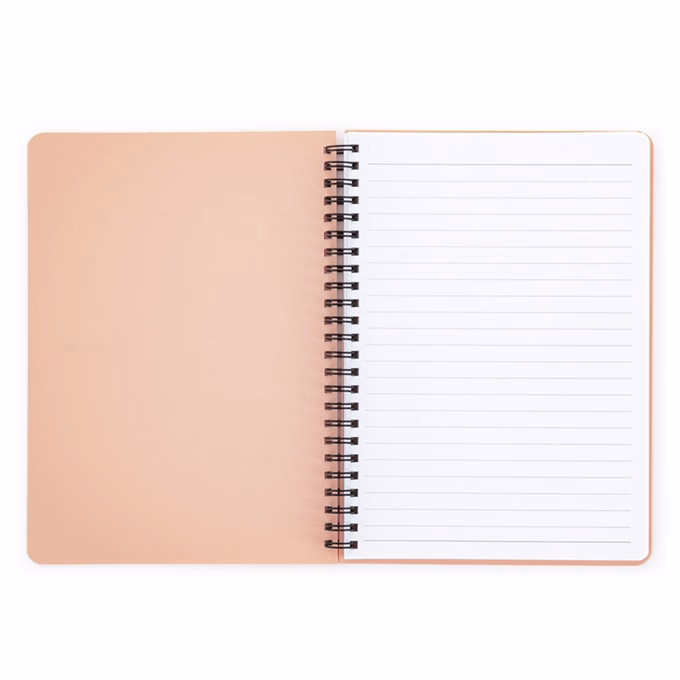 Spirálfüzet vonalas PASTELINI A/5 60 lapos barack