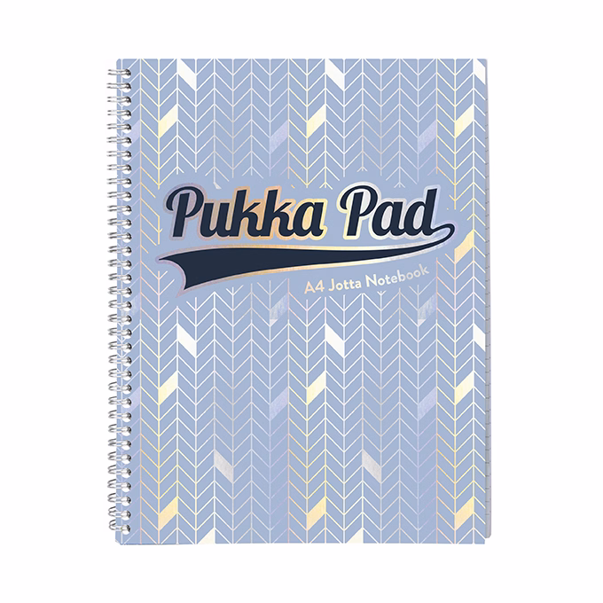 Spirálfüzet vonalas PUKKA PAD A/4 100 lapos Glee világoskék