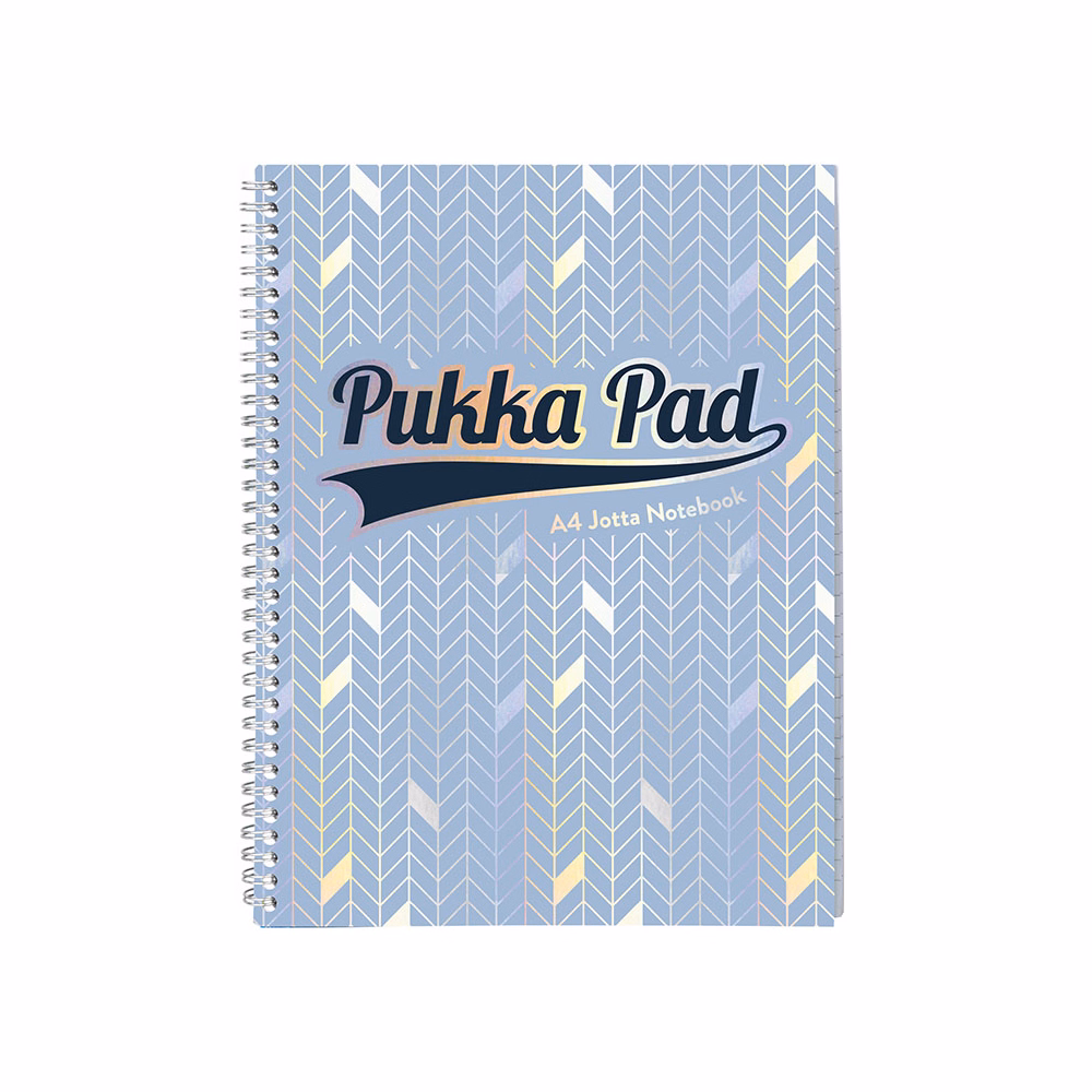 Spirálfüzet vonalas PUKKA PAD A/4 100 lapos Glee világoskék