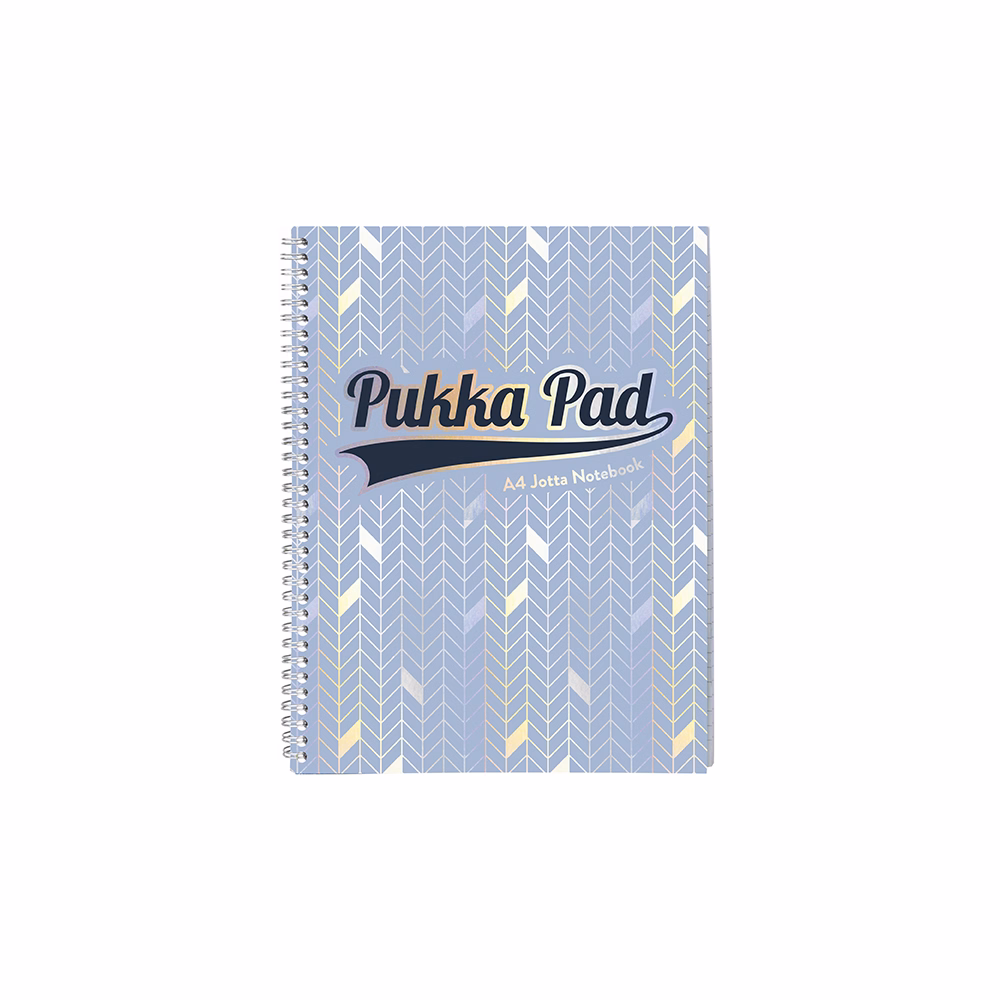 Spirálfüzet vonalas PUKKA PAD A/4 100 lapos Glee világoskék