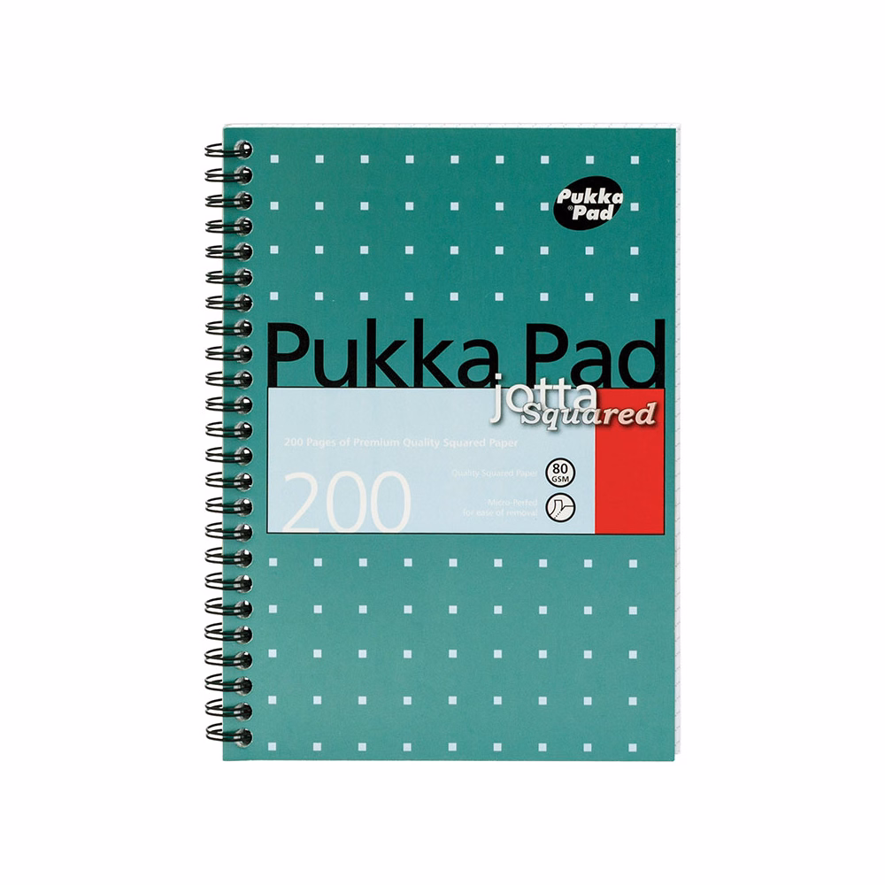 Spirálfüzet vonalas PUKKA PAD A/4 100 lapos Metallic világoskék
