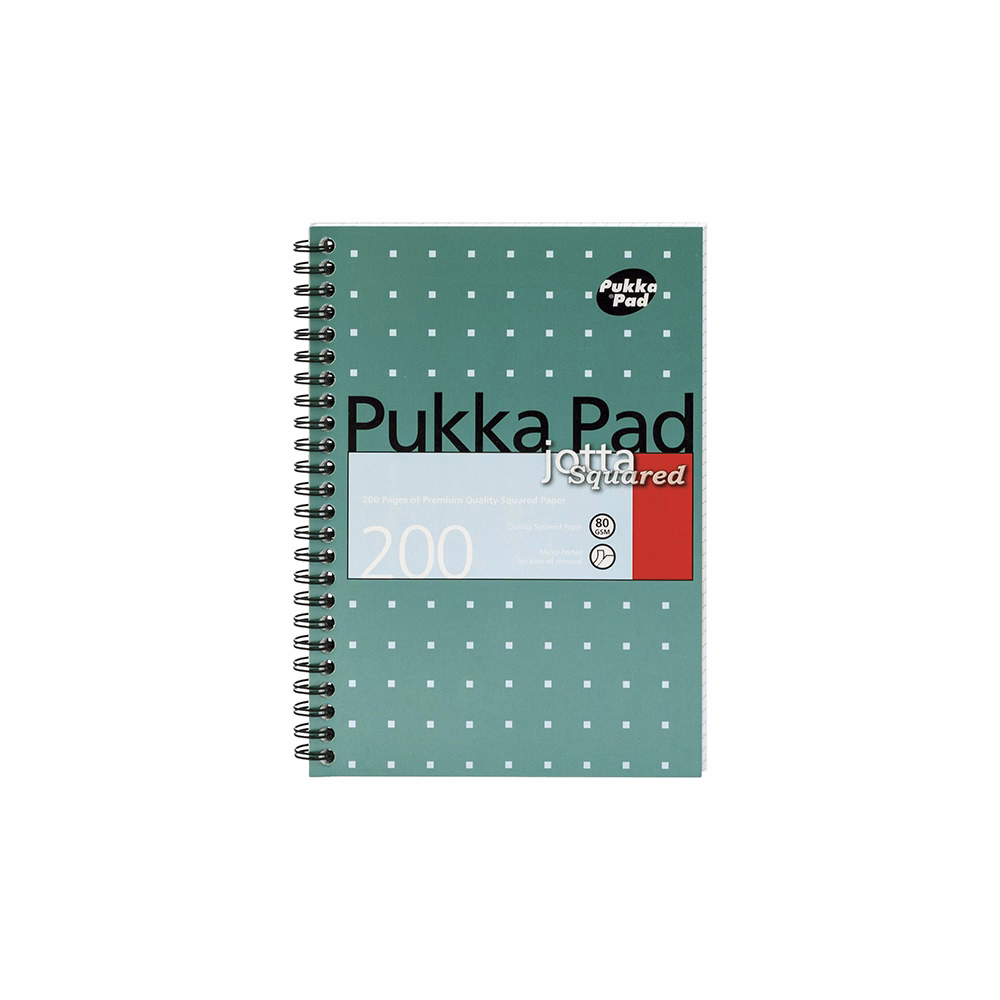 Spirálfüzet vonalas PUKKA PAD A/4 100 lapos Metallic világoskék