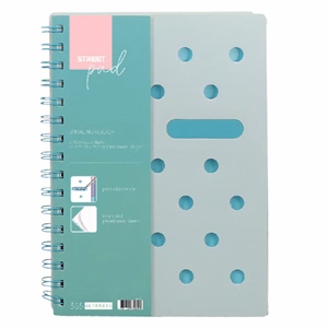 Spirálfüzet vonalas STREET Pad A/5 100 lapos pasztell zöld