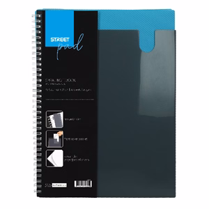 Spirálfüzet vonalas STREET Pad A/5 80 lapos kék