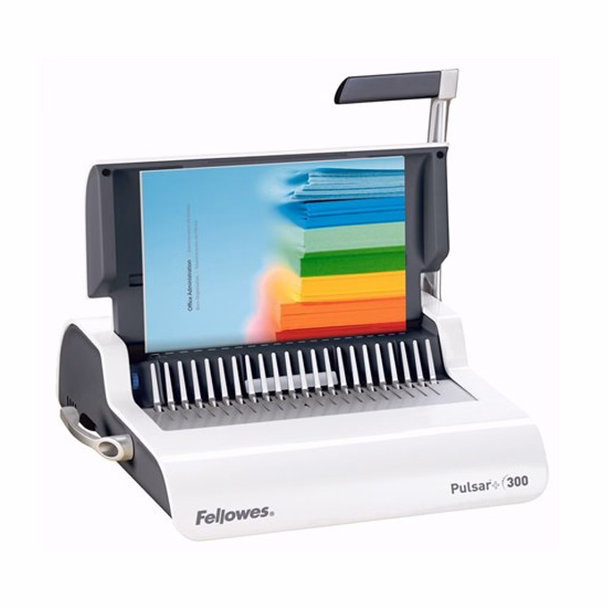 Spirálozógép FELLOWES Pulsar+ műanyag spirálkötéshez manuális 300 lap