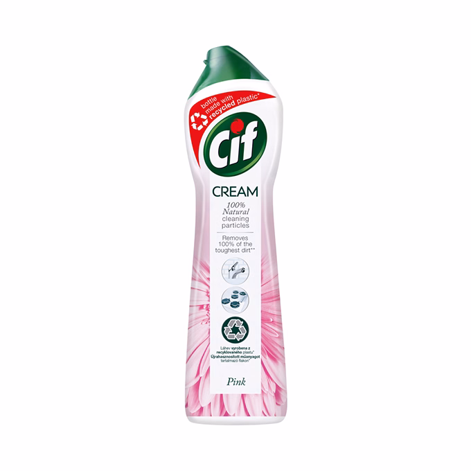 Súrolókrém CIF Cream Pink 500 ml