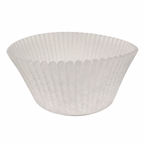 Sütőpapír JUNIOR muffin kosár 50mm átmérővel 30mm magas fehér színű 100 db/doboz