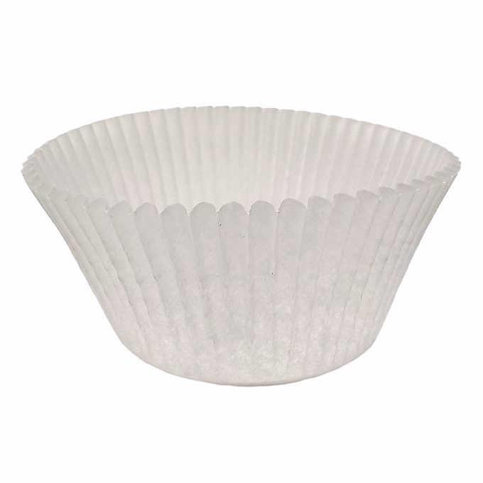 Sütőpapír JUNIOR muffin kosár 50mm átmérővel 30mm magas fehér színű 100 db/doboz