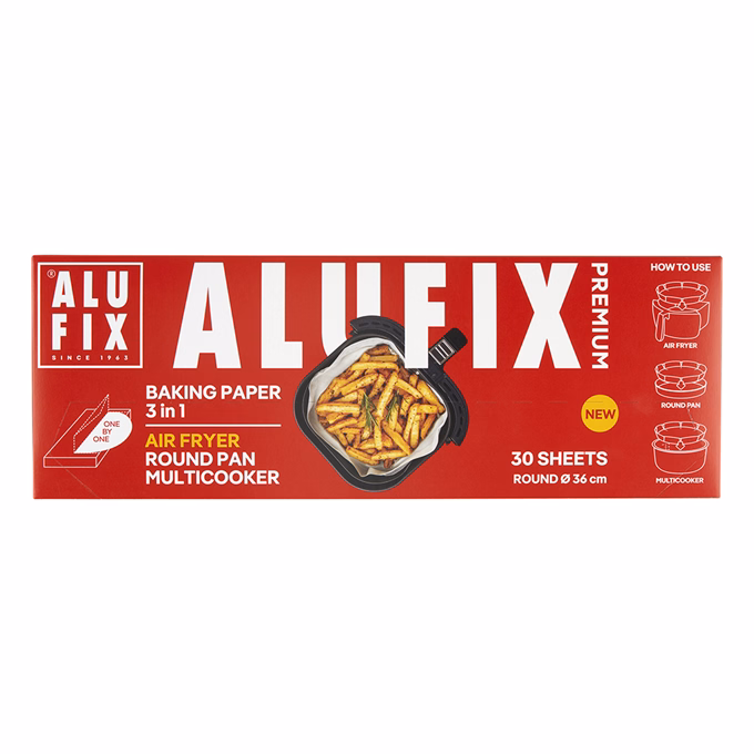 Sütőpapír forró levegős sütőhöz ALUFIX 26cm 30 darabos