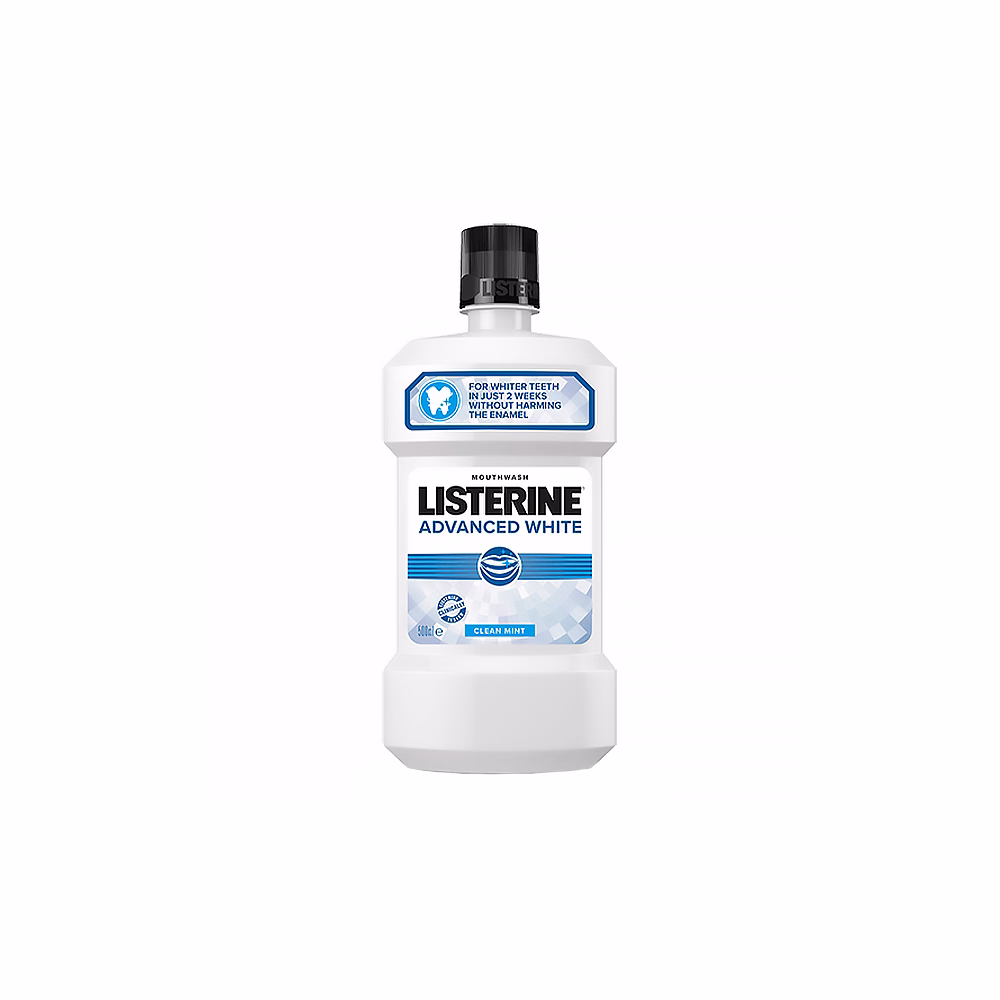 Szájvíz LISTERINE Advanced White clean mint 500 ml Szájvíz LISTERINE Advanced White clean mint 500 ml