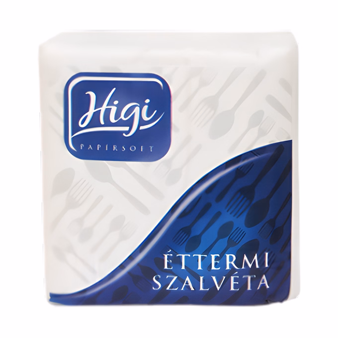 Szalvéta HIGI éttermi-gastro fehér 1 rétegű 600 lapos