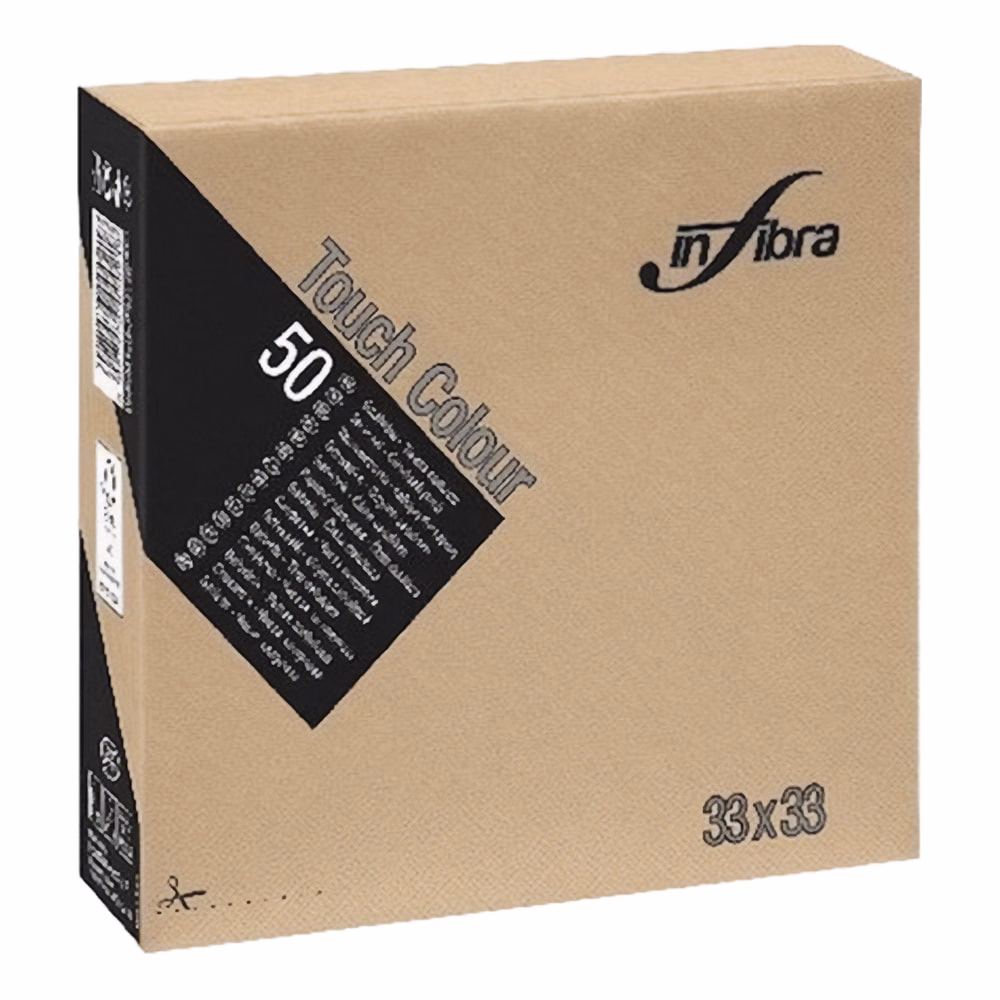 Szalvéta INFIBRA 2 rétegű 33x33 cm cappuccino 50 lapos