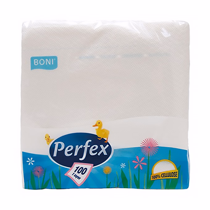 Szalvéta PERFEX 1 rétegű 100 darabos 33 x 33 cm