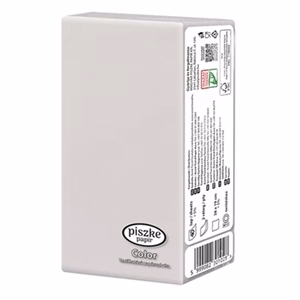 Szalvéta PISZKE Color textilhatású 2 rétegű 38x19 cm 1/8 hajtogatott 40 lapos vegyes