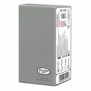 Szalvéta PISZKE Color textilhatású 2 rétegű 38x19 cm 1/8 hajtogatott 40 lapos vegyes