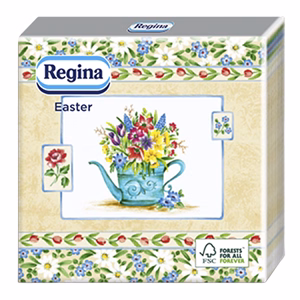 Szalvéta REGINA Húsvéti 1 rétegű 33x33 cm 20 lapos vegyes mintás