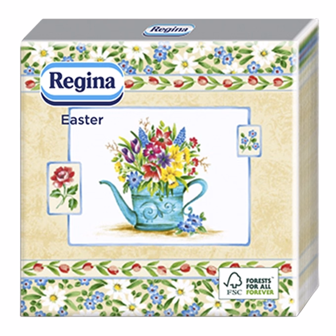 Szalvéta REGINA Húsvéti 1 rétegű 33x33 cm 20 lapos vegyes mintás