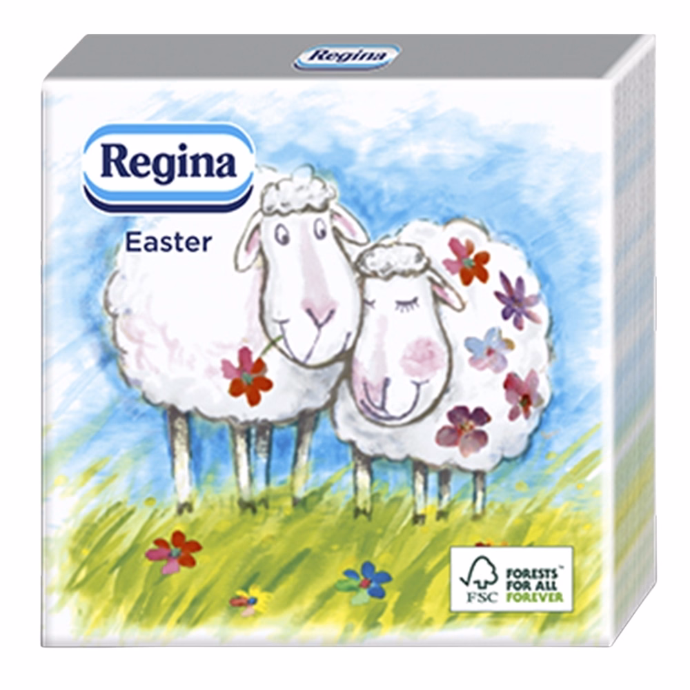 Szalvéta REGINA Húsvéti 3 rétegű 33x33 cm 15 lapos vegyes mintás