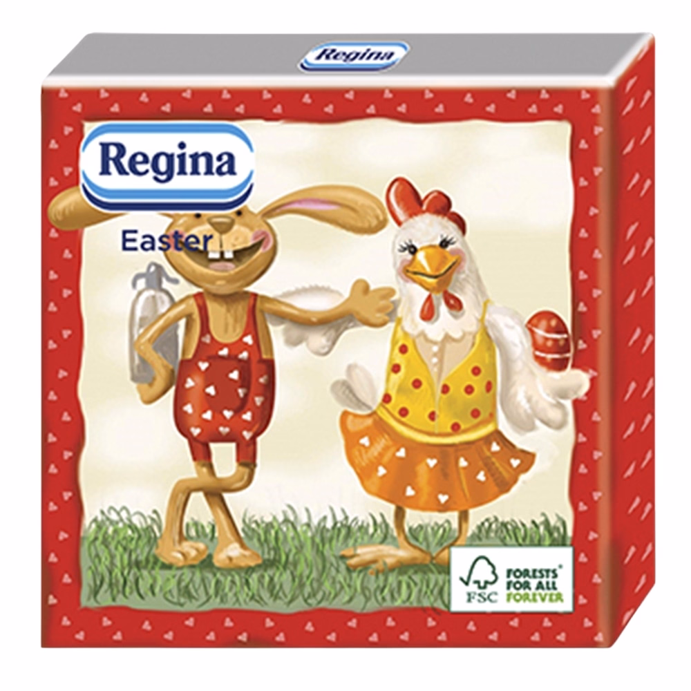 Szalvéta REGINA Húsvéti 3 rétegű 33x33 cm 15 lapos vegyes mintás