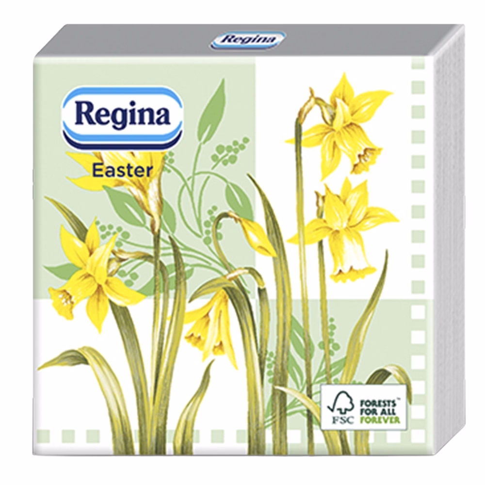 Szalvéta REGINA Húsvéti 3 rétegű 33x33 cm 15 lapos vegyes mintás