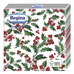 Szalvéta REGINA Karácsonyi 1 rétegű 33x33 cm 20 lapos vegyes mintás