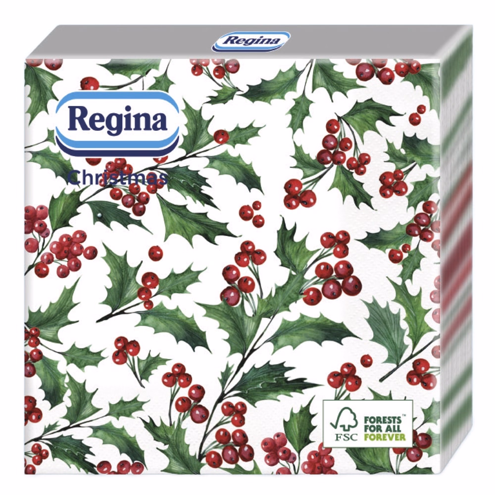 Szalvéta REGINA Karácsonyi 1 rétegű 33x33 cm 20 lapos vegyes mintás