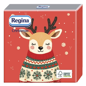 Szalvéta REGINA Karácsonyi 3 rétegű 33x33 cm 15 lapos vegyes mintás