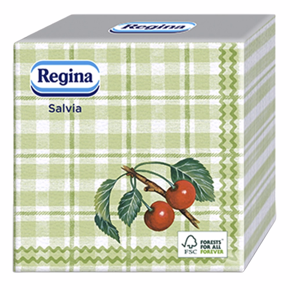 Szalvéta REGINA Salvia 1 rétegű 33x33 cm 1/4 hajtogatott 30 lapos