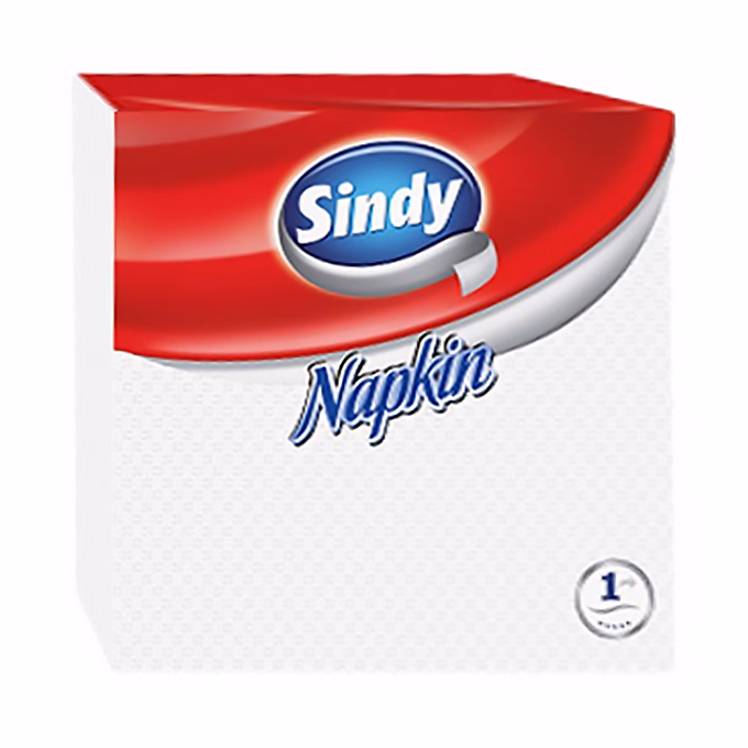 Szalvéta SINDY 1 rétegű 45 lapos 33x33 cm fehér