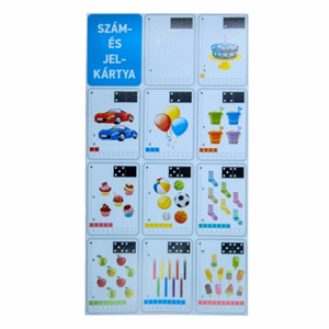 Szám és jelkártya VECTRALINE I.osztályos