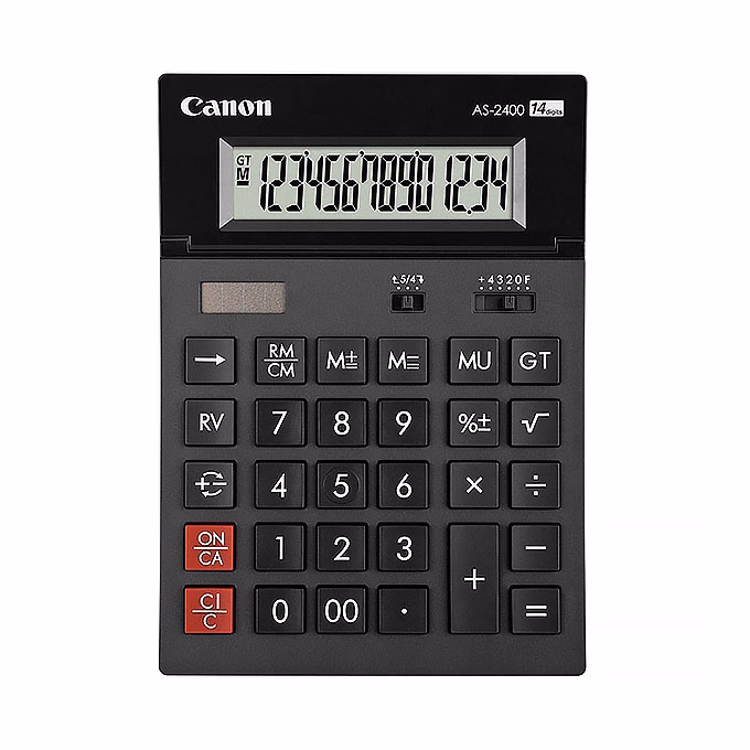 Számológép asztali CANON AS-2400 környezetbarát 14 digit