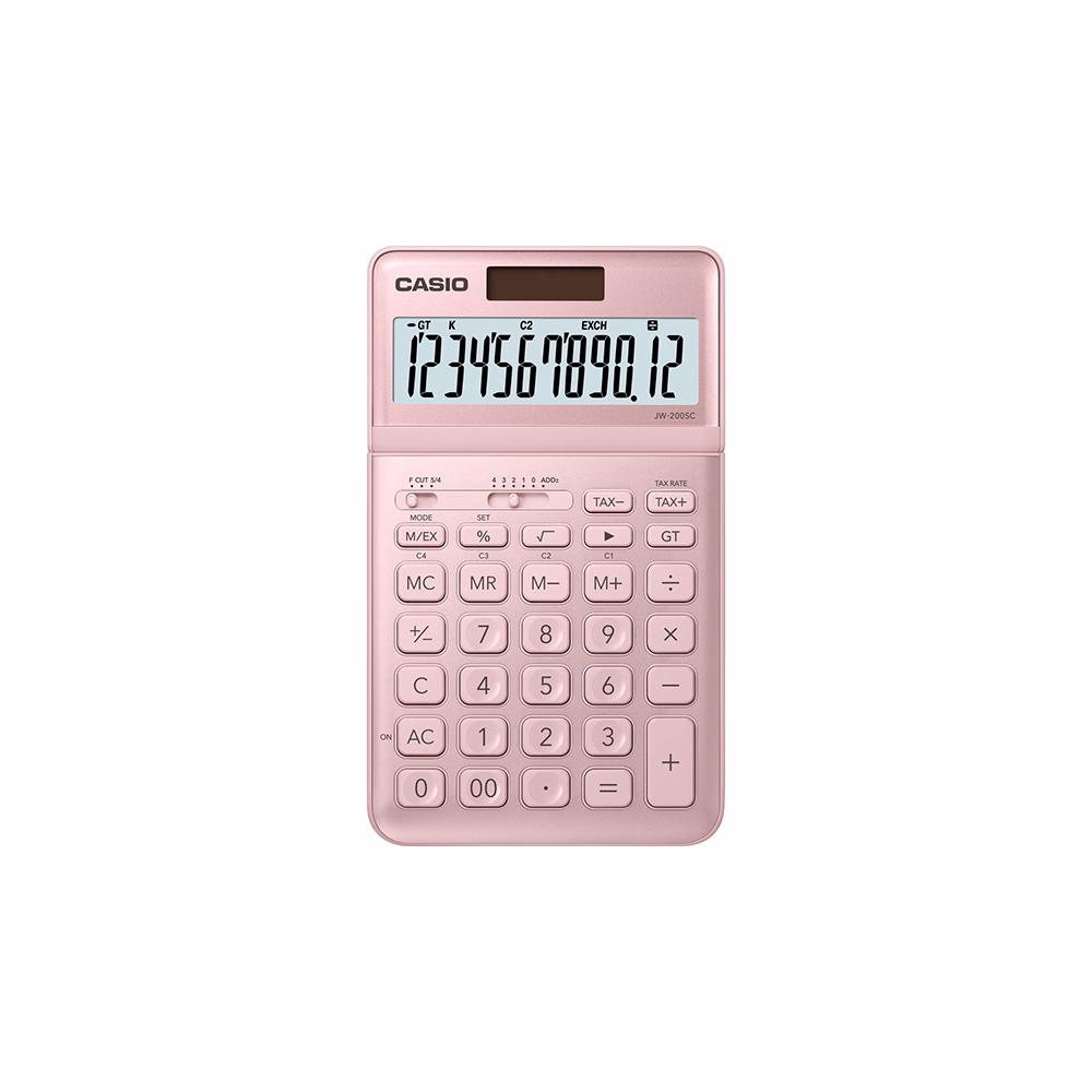 Számológép asztali CASIO JW 200 SC 12 digit pink