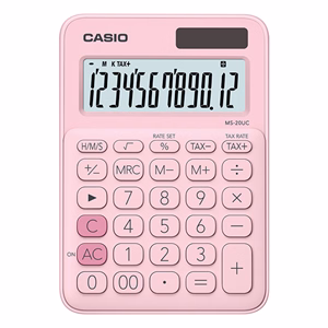 Számológép asztali CASIO MS 20 UC 12 digit pink