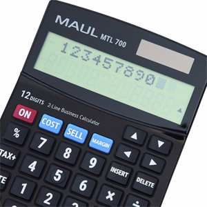 Számológép asztali MAUL MTL700 2 soros 12 digit