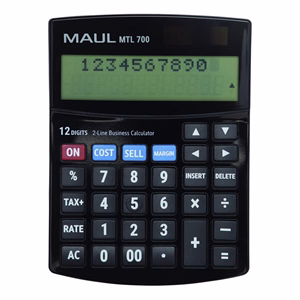 Számológép asztali MAUL MTL700 2 soros 12 digit