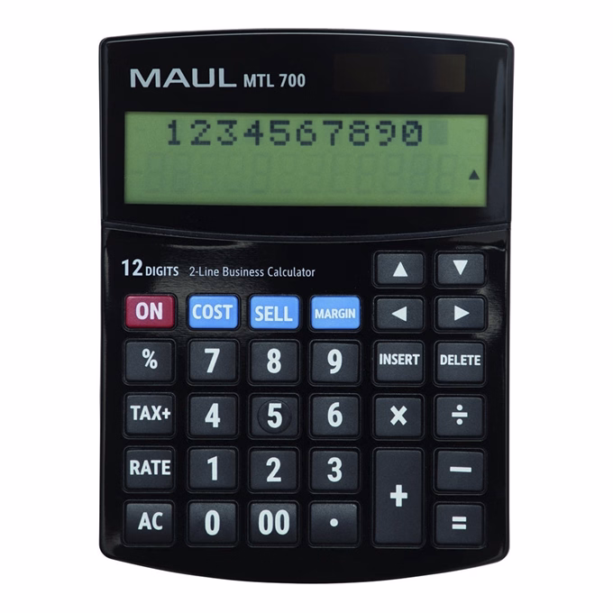Számológép asztali MAUL MTL700 2 soros 12 digit