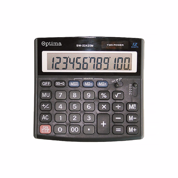 Számológép asztali OPTIMA SW-2242DM 12 digit