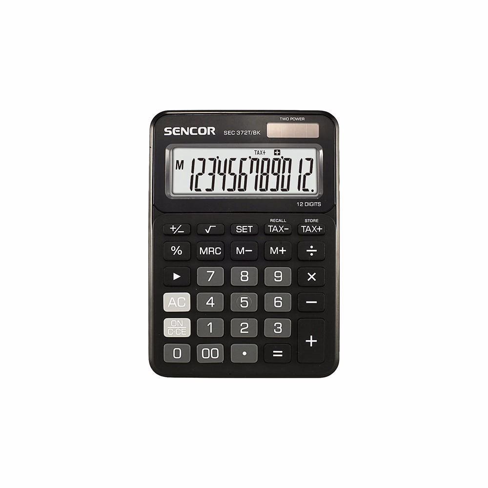 Számológép asztali SENCOR SEC 372T/BK 12 digit