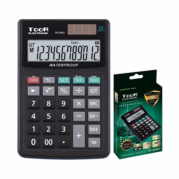 Számológép asztali TOOR TR-2296T 12 digit