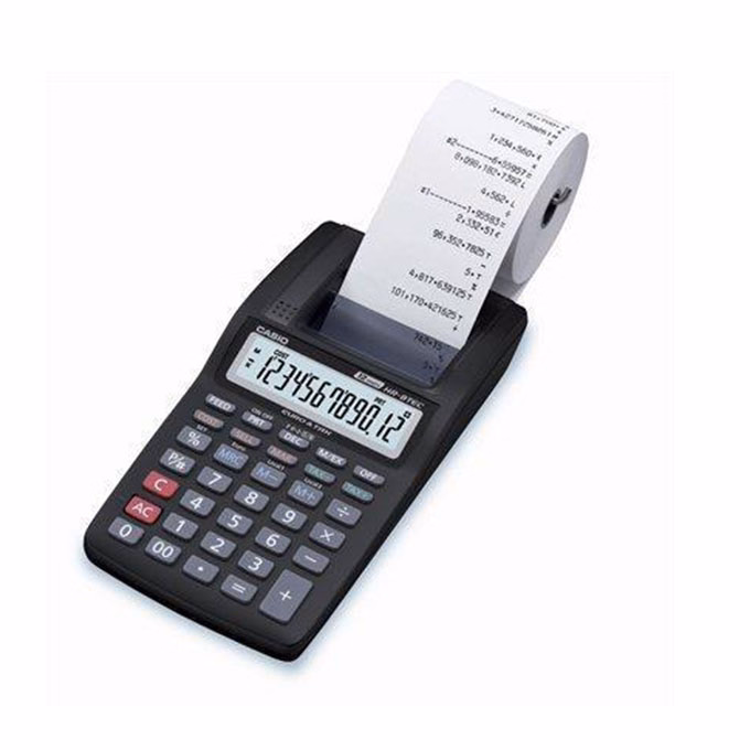 Számológép szalagos CASIO 3 HR-8RCE 12 digit fekete