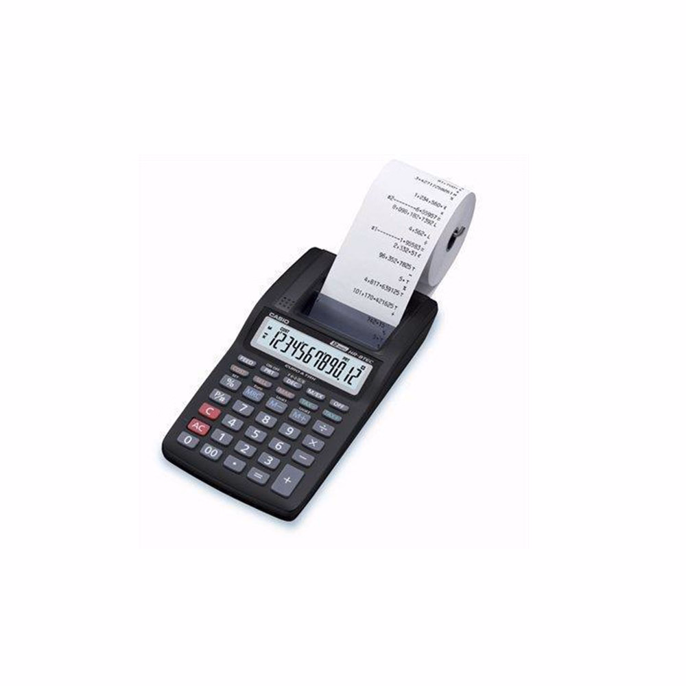 Számológép szalagos CASIO 3 HR-8RCE 12 digit fekete