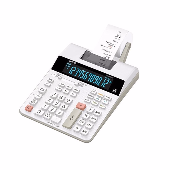 Számológép szalagos CASIO FR-2650RC 12 digit
