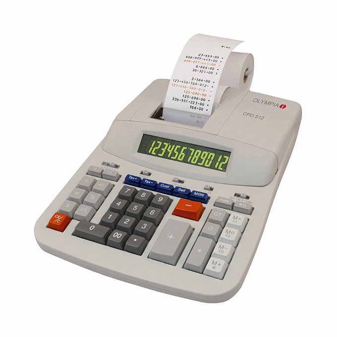 Számológép szalagos OLYMPIA CPD-512 12 digit